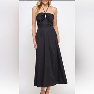 NWT Koko+Mason Black Halter Dress